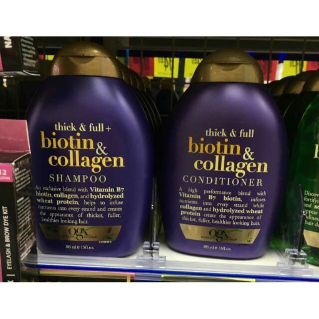 Gội xả Thick&Full Biotin&Collagen OGX 385ml