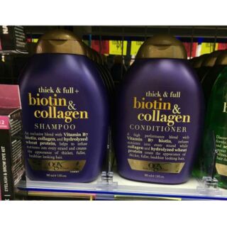 Gội xả thick&full biotin&collagen ogx 385ml
