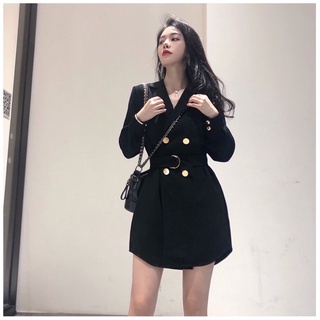 Đầm cổ vest