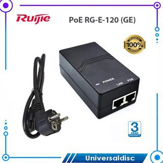 Nguồn POE Ruijie RG-E-120(GE) 120(GE) 15v-0.3A cho bộ phát wifi 2200E/F, 1200(F), 820L, 602 (hàng chính hãng 3 năm)