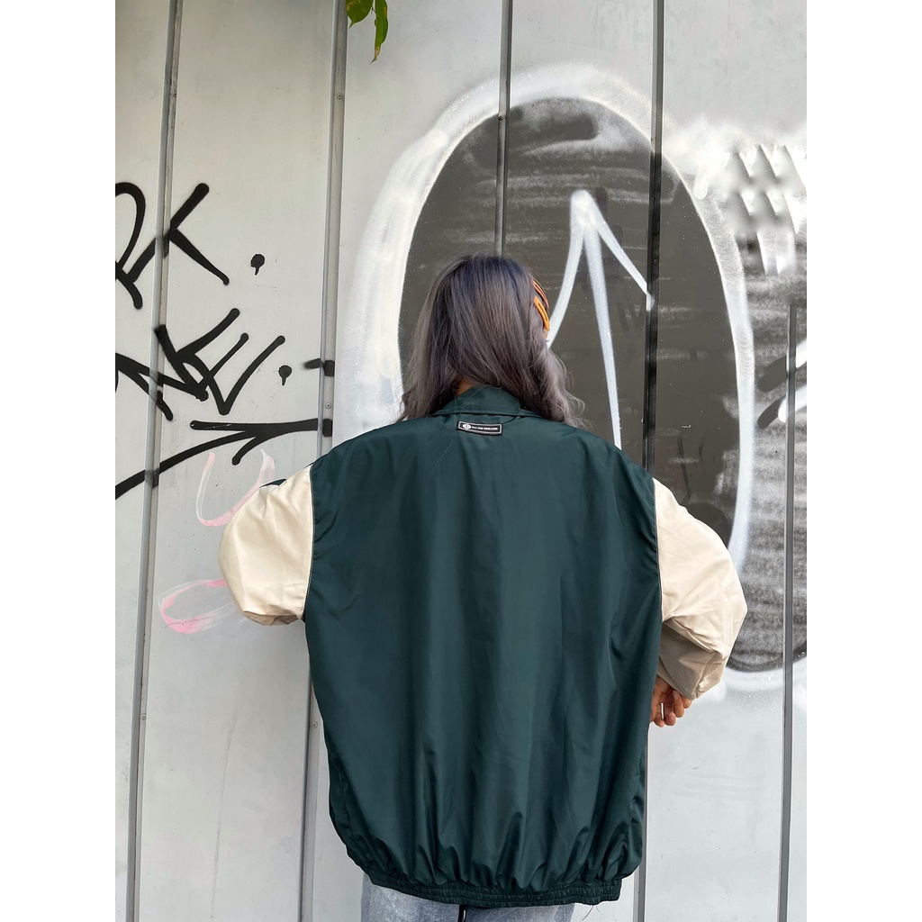 Áo Khoác Windbreaker Xanh Be iMA God Breaker Local Brand