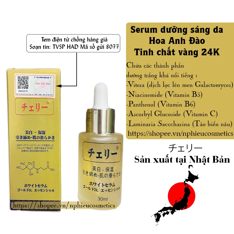 Serum trắng da Hoa Anh Đào 30ml