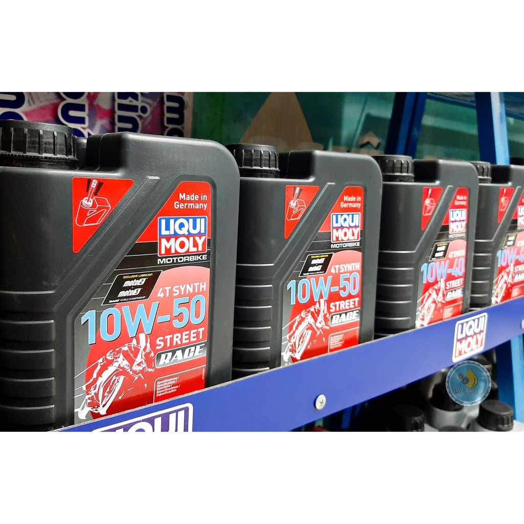 Nhớt Liqui Moly Motorbike 4T Synth 10W-50 Street Race - 1502 - Jaso MA2 Api SN Full Synthetic