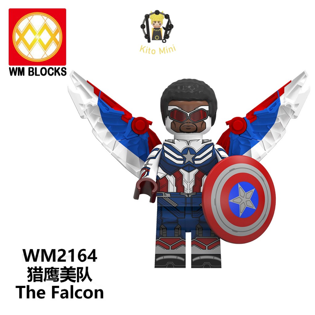 Minifigures Lắp Ráp Mô Hình Nhân Vật Truyện Tranh Phim Marvel Avengers Winter Soldier Falcon WM6117 Bán Lẻ