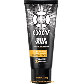 Sữa Rửa Mặt Nam 100G Oxy Than Đen Sạch Nhờn Sáng Da Deep Whash, shopee.vn/ehome2shop.
