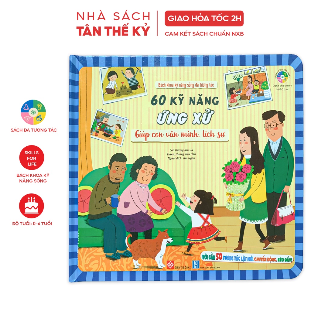 Sách - Bách khoa kỹ năng sống đa tương tác 60 bài học giúp bé ứng xử và tự bảo vệ bản thân (Bộ 2 cuốn)