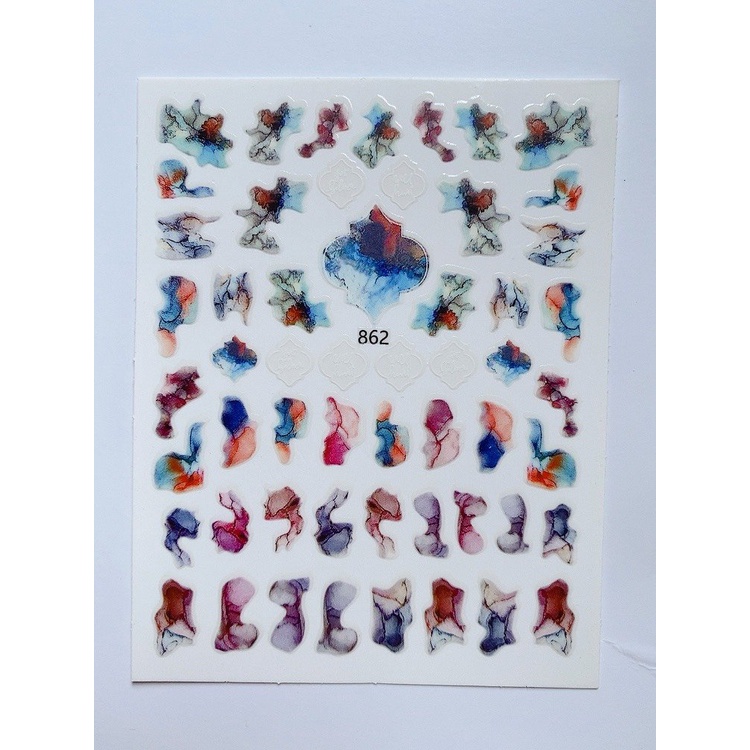 Stick dán móng tay , stick nail vân đá trang trí móng