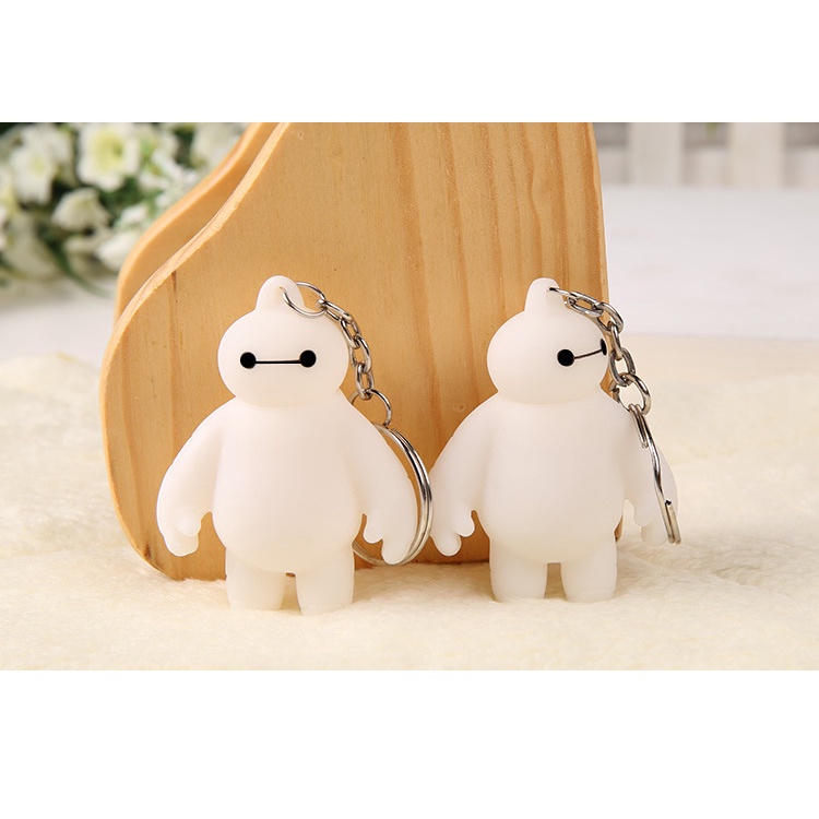 1 móc khóa hình Baymax anime dễ thương