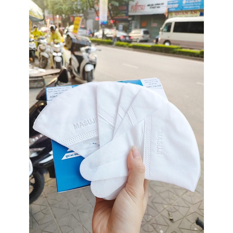 [RẺ NHẤT] Khẩu Trang MASUJI 3D Mask Công Nghệ Nhật Chính Hãng Công Ty LOẠI ĐẸP(Hộp 50c) | BigBuy360 - bigbuy360.vn