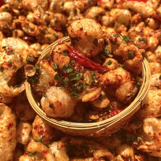 1 kg Da Heo chiên mắm sate Ớt - đồ ăn vặt