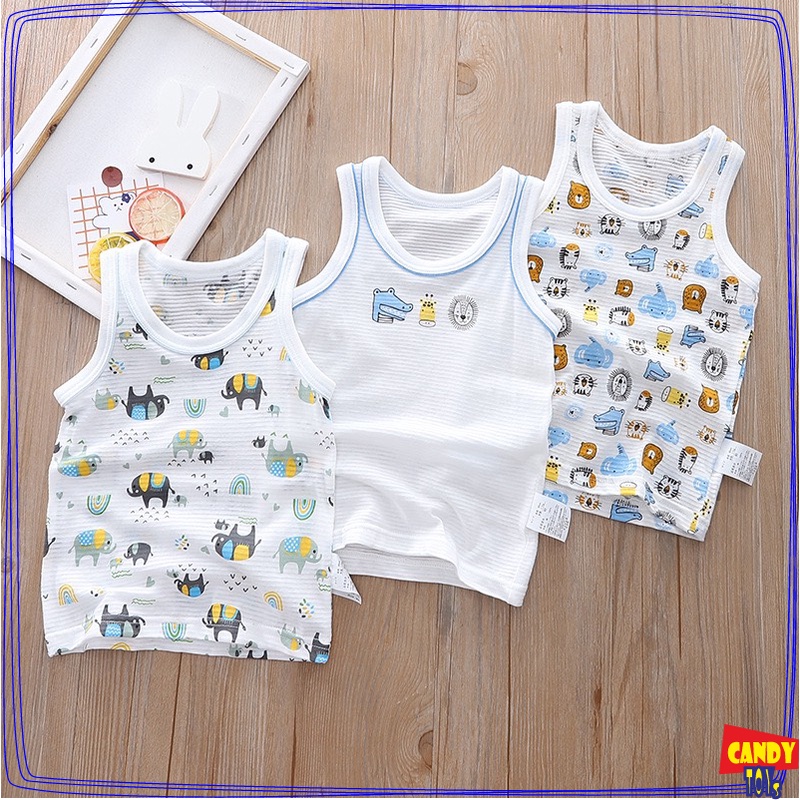 QUẦN ÁO THUN BA LỖ COTTON XUẤT KHẨU CHO BÉ - HÌNH CON VẬT