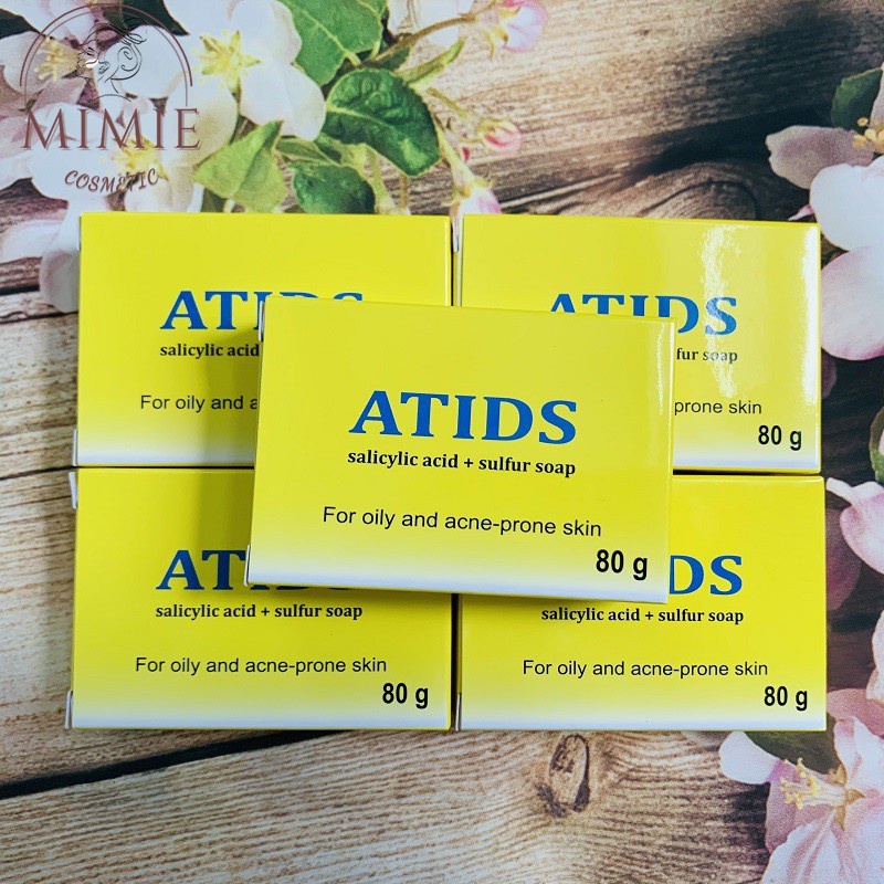 [CHÍNH HÃNG] XÀ PHÒNG ATIDS GIẢM MỤN LƯNG, NGỰC LÀM SẠCH NANG LÔNG, TẨY DA CHẾT, GIẢM NHỜN 80GRAM