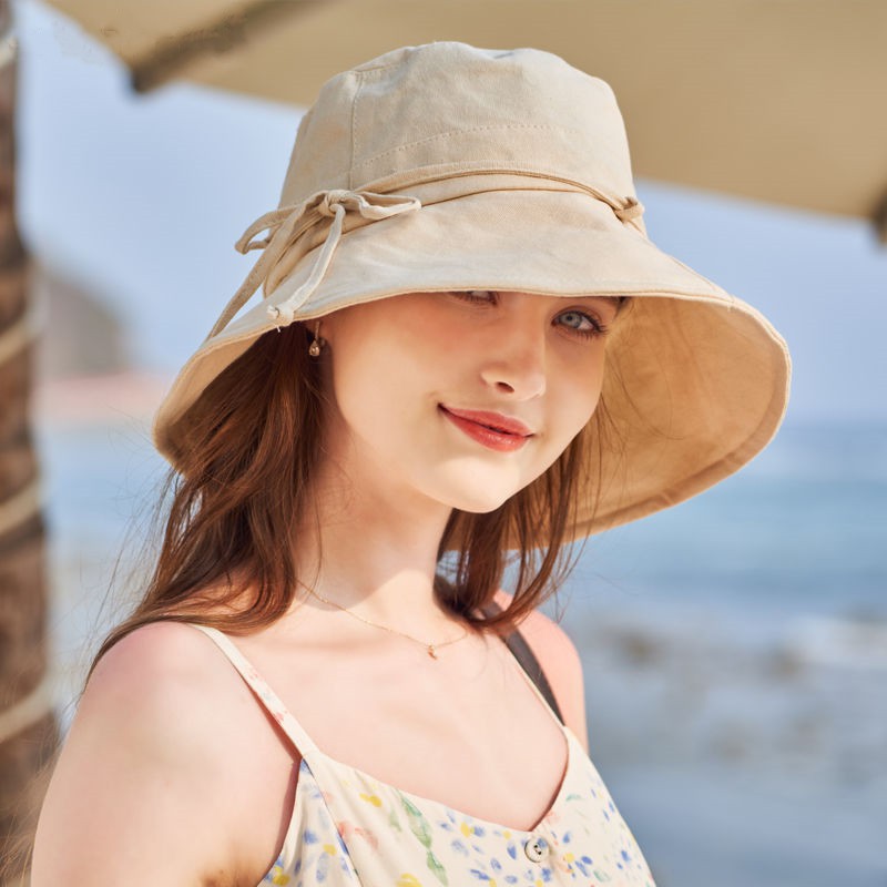 Nón Bucket Màu Sắc Đơn Giản Thanh Lịch Cho Phái Nữ