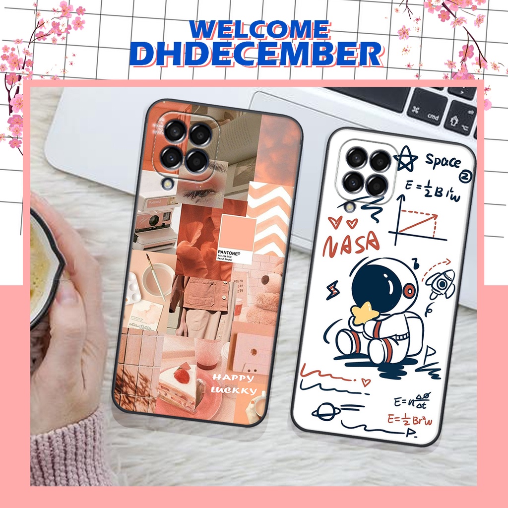 Ốp lưng Samsung M33 5G / M53  / M62/ M63 in hình nice ,good luck happy ốp xinh viền dẻo đẹp chất