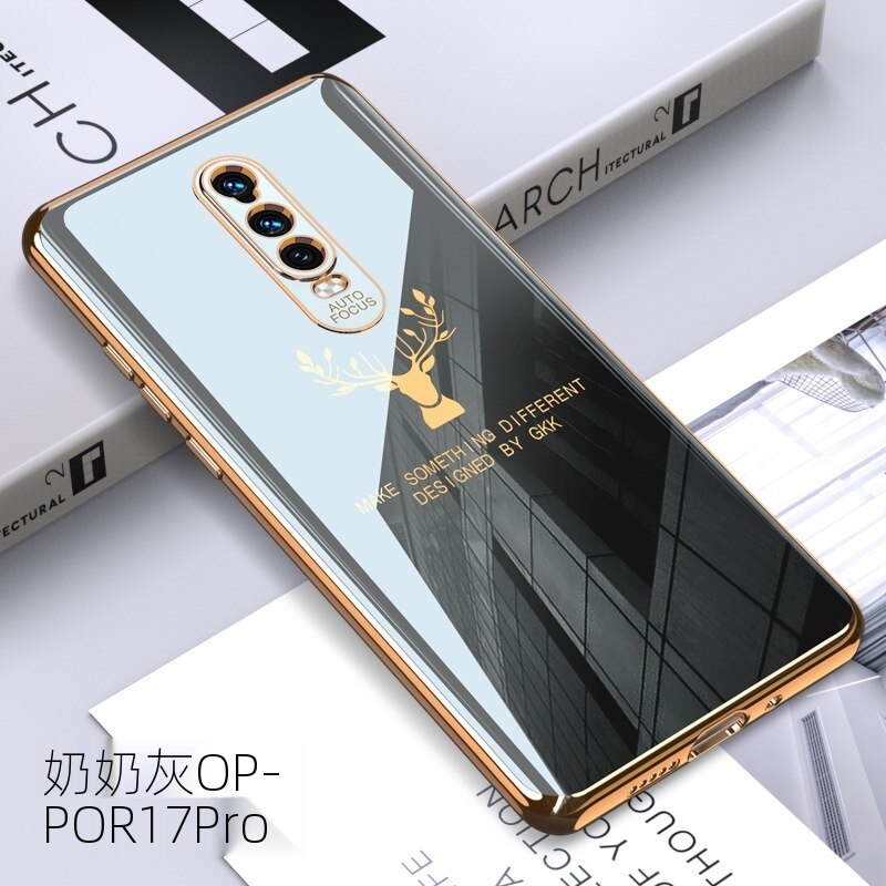Thời Trang Ốp Điện Thoại Mạ Kim Loại Đơn Giản Cho Oppo R17Pro R15 Reno 2 Z 3 4 | BigBuy360 - bigbuy360.vn