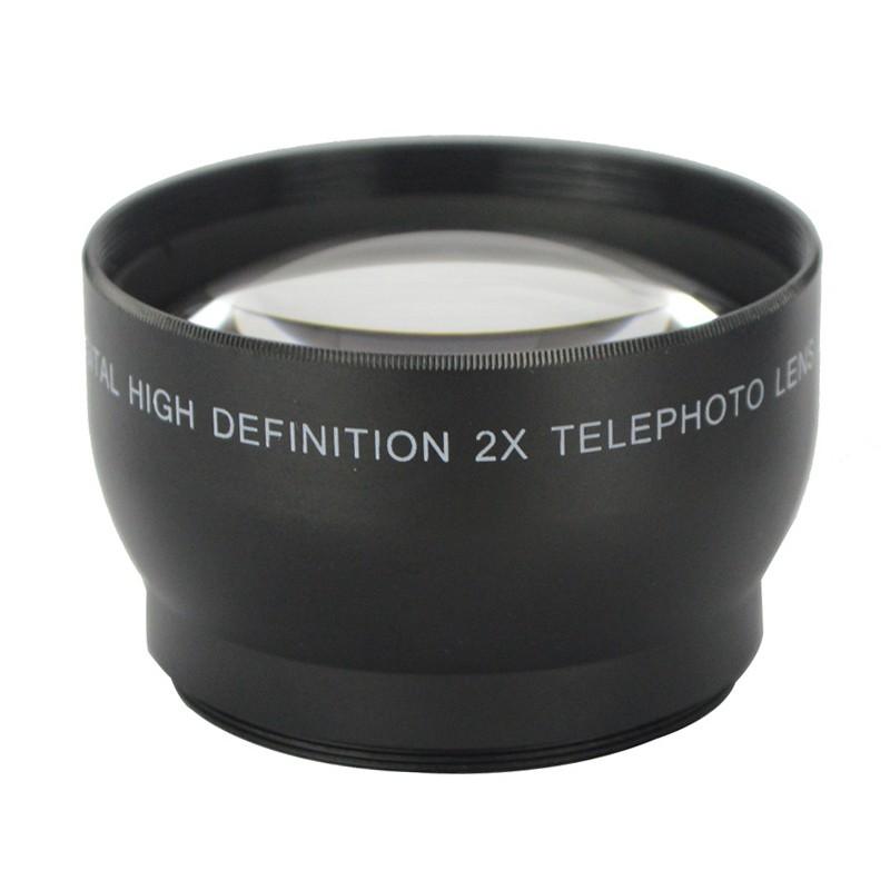 2 Đầu Chuyển Đổi Ống Kính Tele 58mm Cho Canon Nikon Sony Pentax # G0Vn