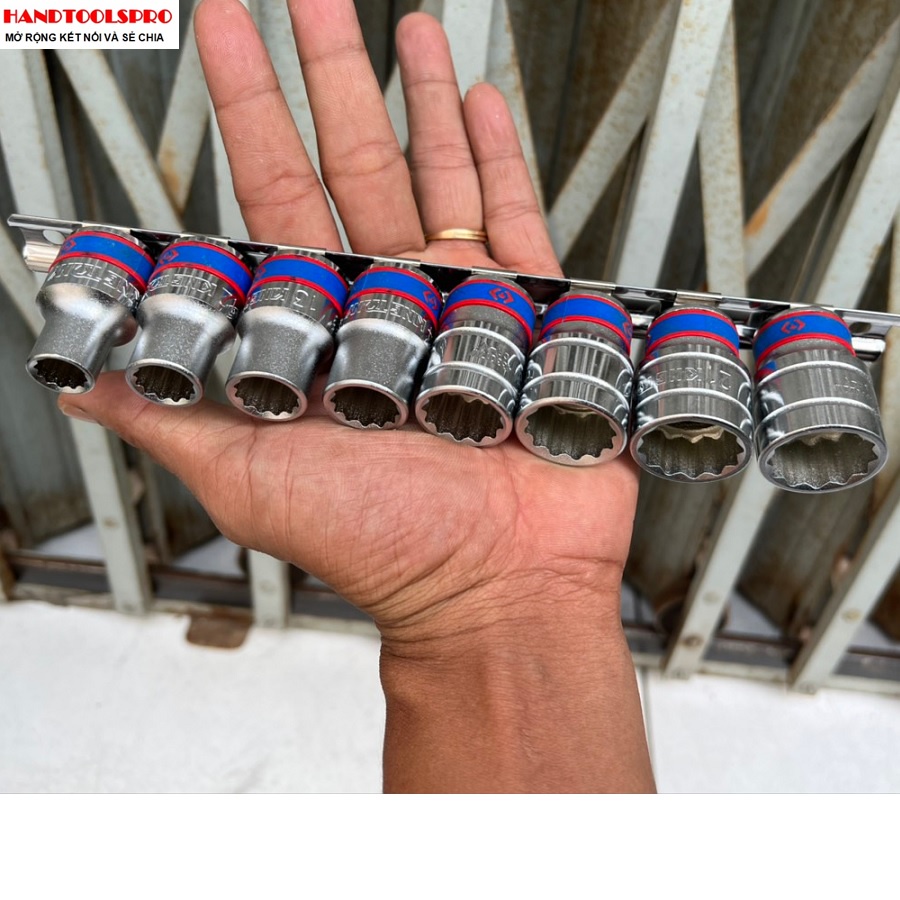 1/2″ Bộ tuýp bông 8 pcs 10-22mm 4010MR Kingtony