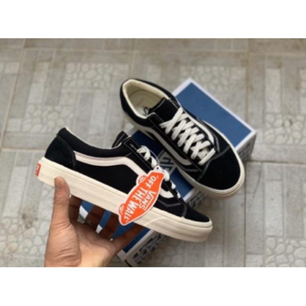 Giầy vans vaul đen lót da 1:1 ( full box + free ship ) Siêu Đẹp Cao Cấp [ SL  ib ] 👟 :)) , $