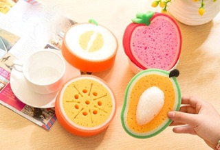 [Combo] 2 miếng rửa chén hình trái cây