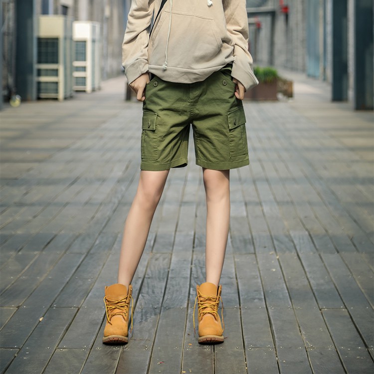 Quần Short Lưng Cao Dáng Rộng Phong Cách Nhật Bản Thời Trang Mùa Hè Mới 2021 Cho Nữ | BigBuy360 - bigbuy360.vn