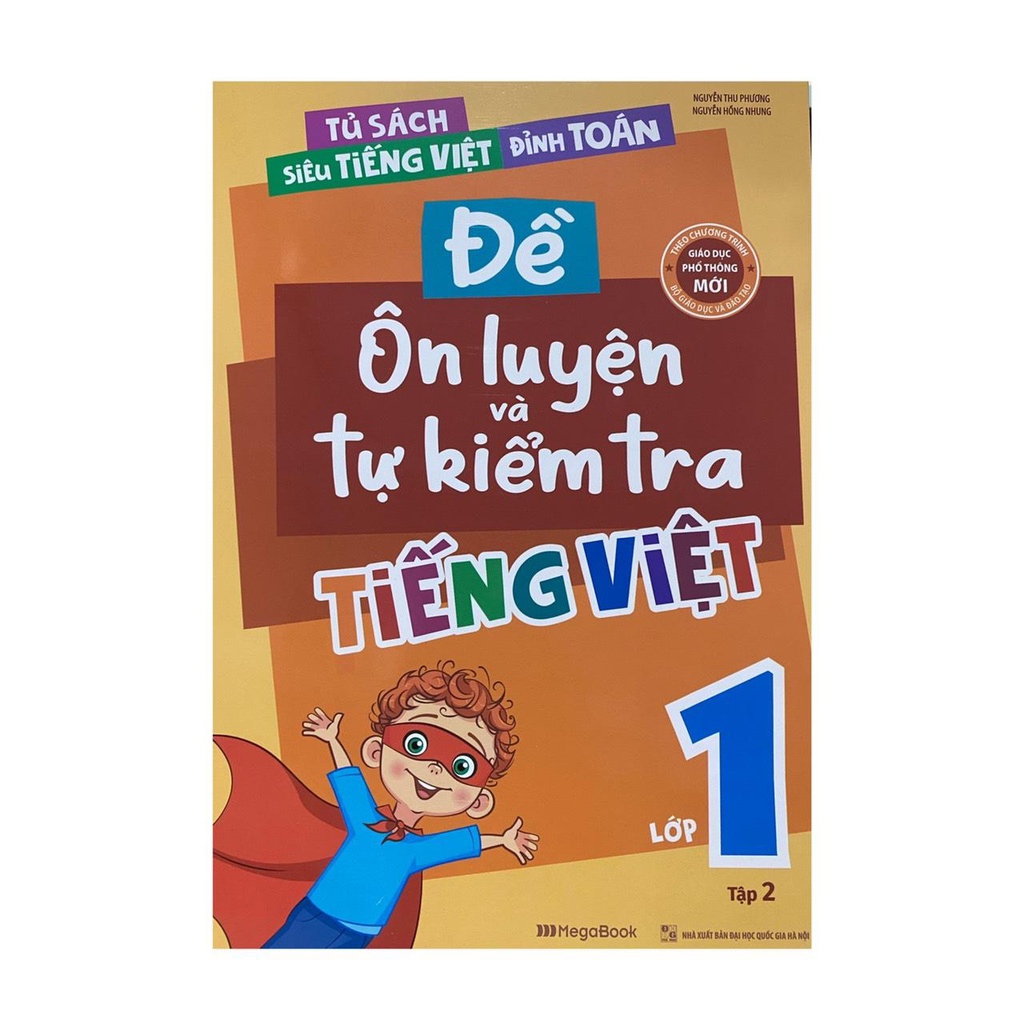 Sách - Đề ôn luyện và tự kiếm tra Tiếng Việt lớp 1 tập 2 ( Megabook )