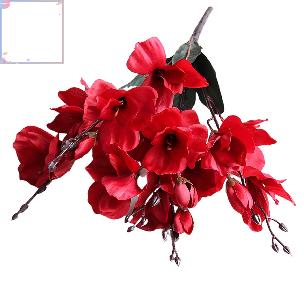 Bó hoa lụa giả trang trí đẹp mắt DIY