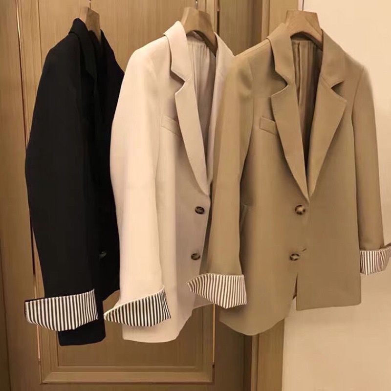Áo Blazer nữ dáng suông phong cách hàn quốc mẫu mới chất đẹp mã ZELE495