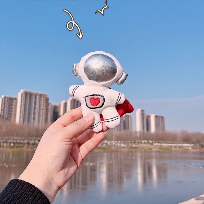 Móc khóa gấu bông phi hành gia kích thước 12cm NEOCI
