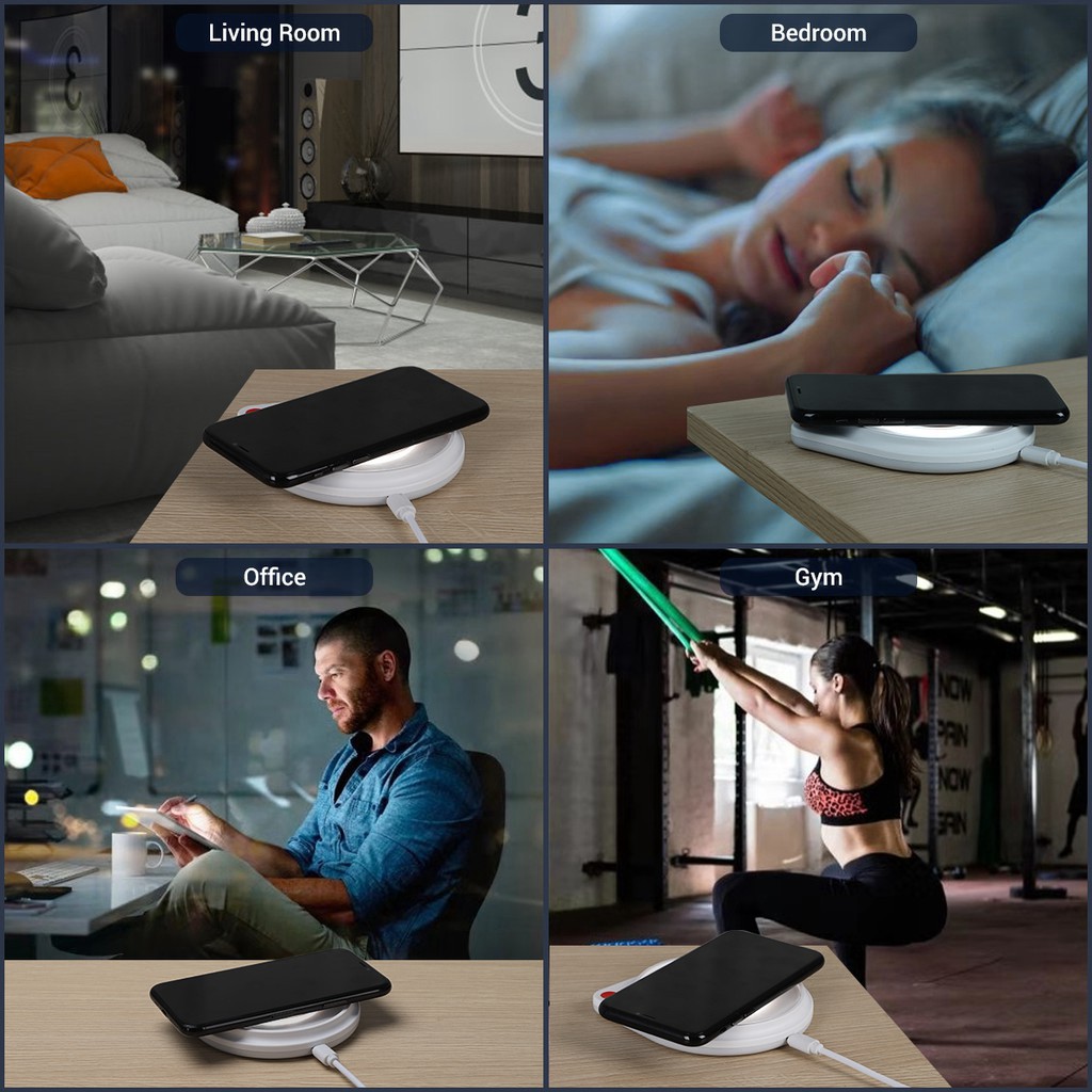 Đế Sạc Nhanh TOPK B03W Không Dây Dành Cho Điện Thoại Android Và Iphone 10W - TopLink