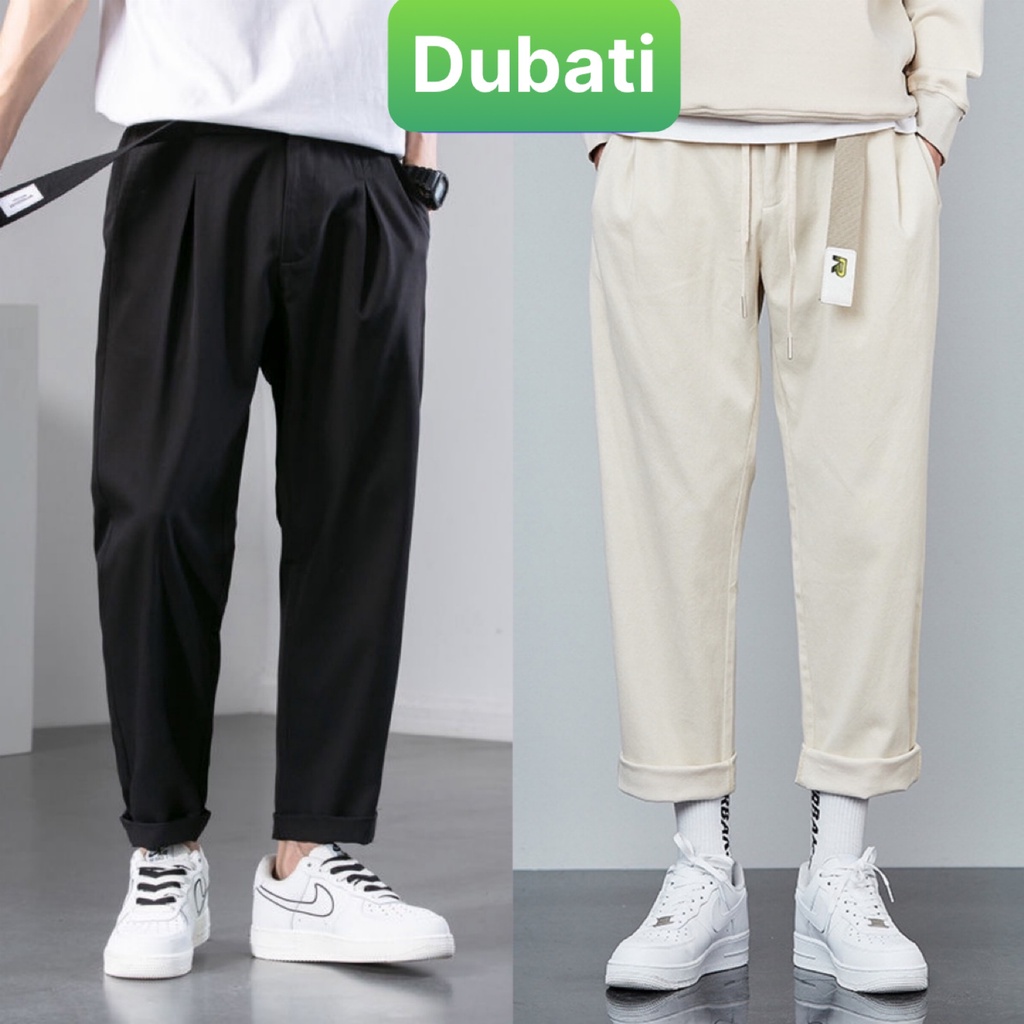 Quần baggy nam nữ Unisex ống rộng trơn - Kiểu quần Kaki Nam Nữ Ống Suông Basic Unisex Sành điệu mới - Dubati  fashon