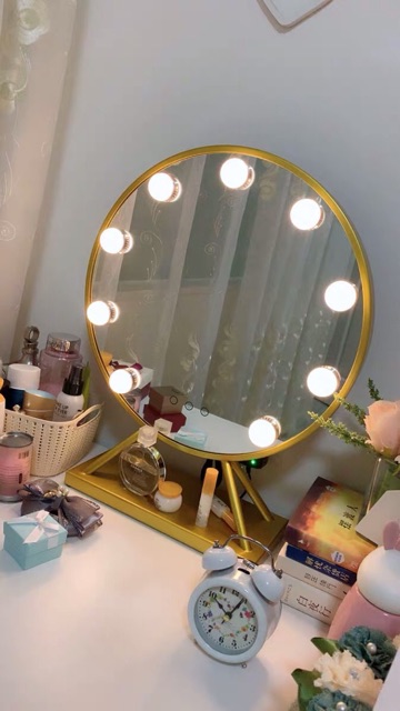 Gương trang điểm để bàn có cảm ứng đèn led - PB28 | BigBuy360 - bigbuy360.vn