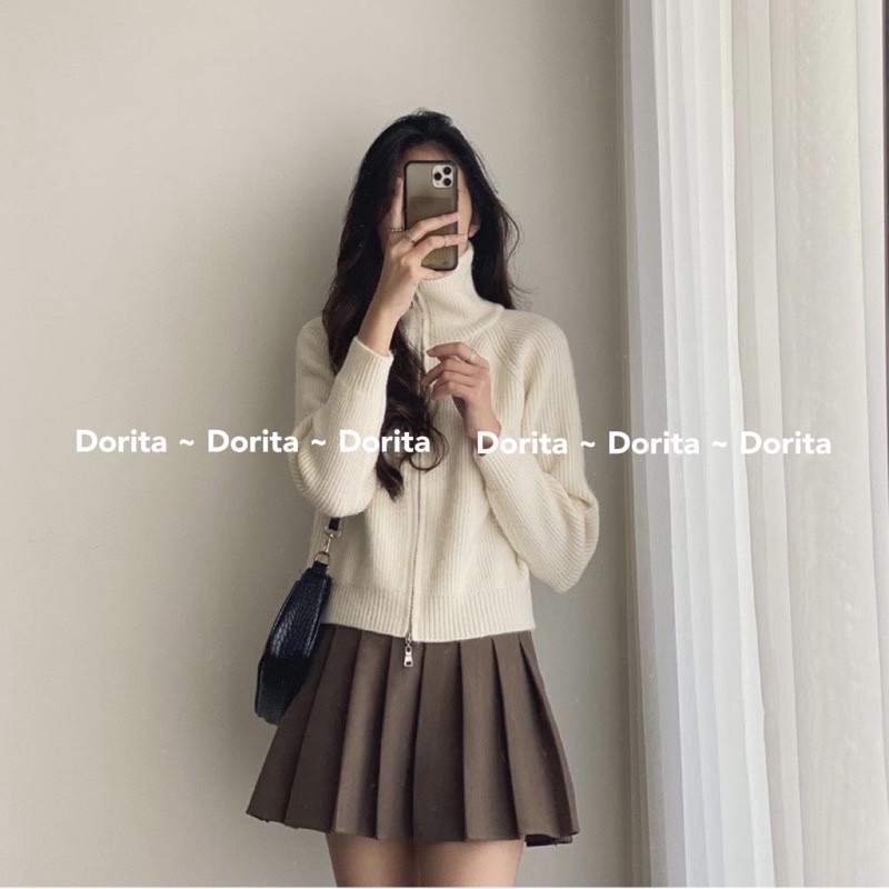 Chân váy ngắn xếp ly Tennis dáng chữ A xòe, Chân váy xếp li Tennis dáng chữ A - Dorita Boutique