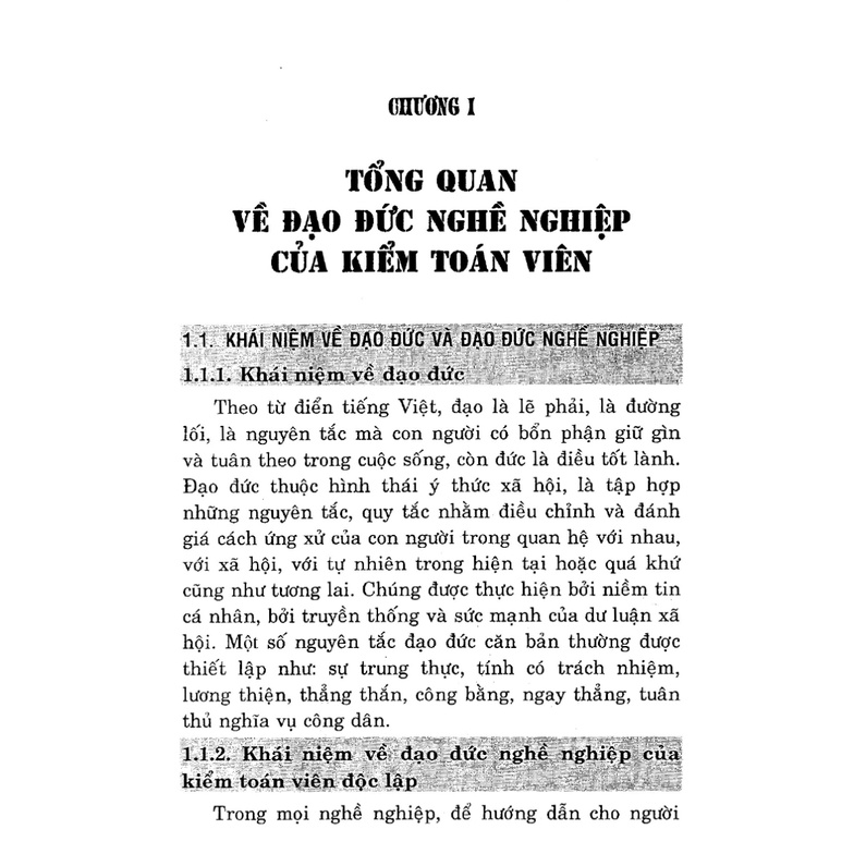Sách - Đạo Đức Nghề Nghiệp Của Kiểm Toán Viên Độc Lập