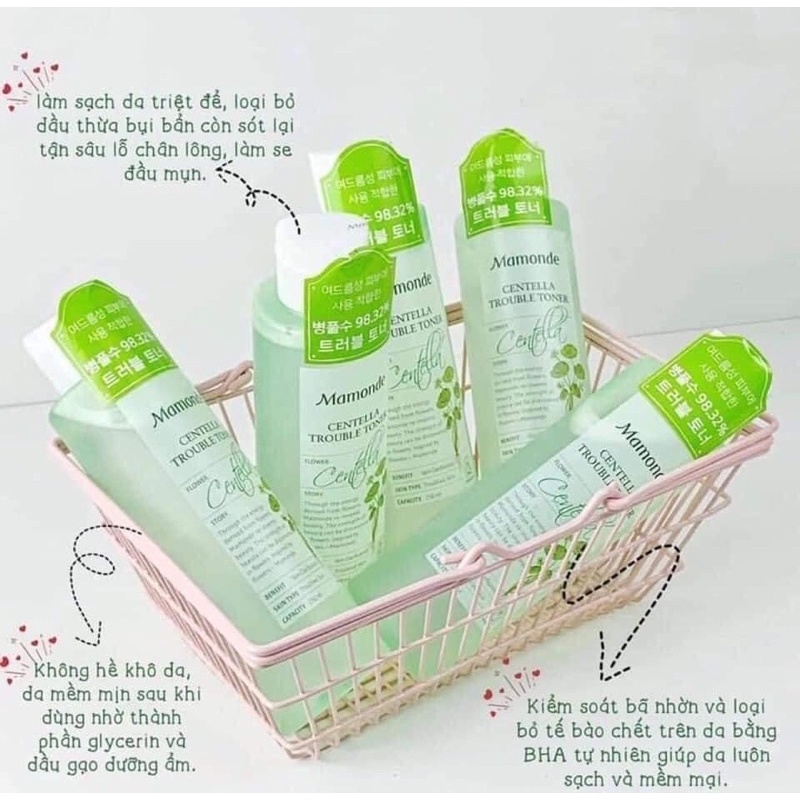 Nước hoa hồng Mamonde Toner