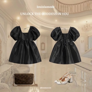 Váy Baby Doll Tay Phồng Buộc Dây Lưng/ Last Night Vibes Dress