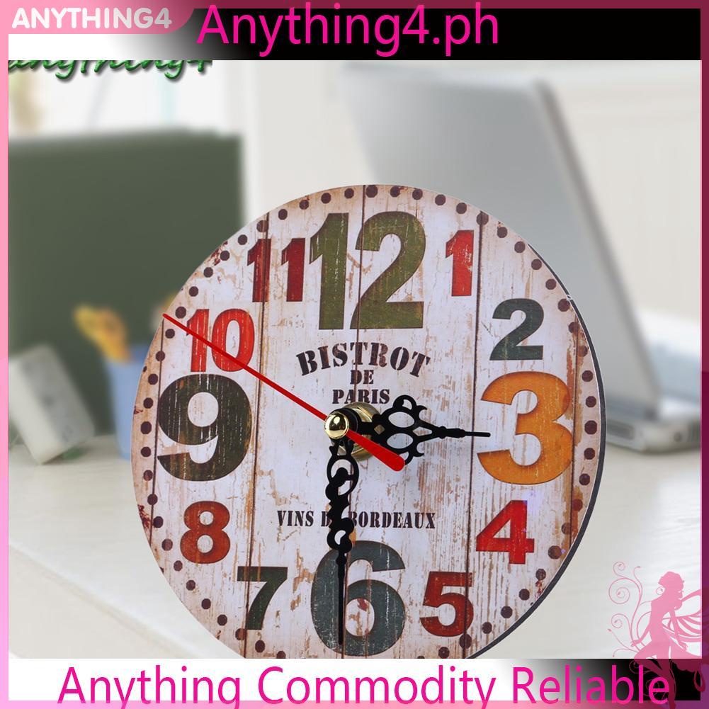 Đồng hồ treo tường bằng gỗ phong cách cổ điển