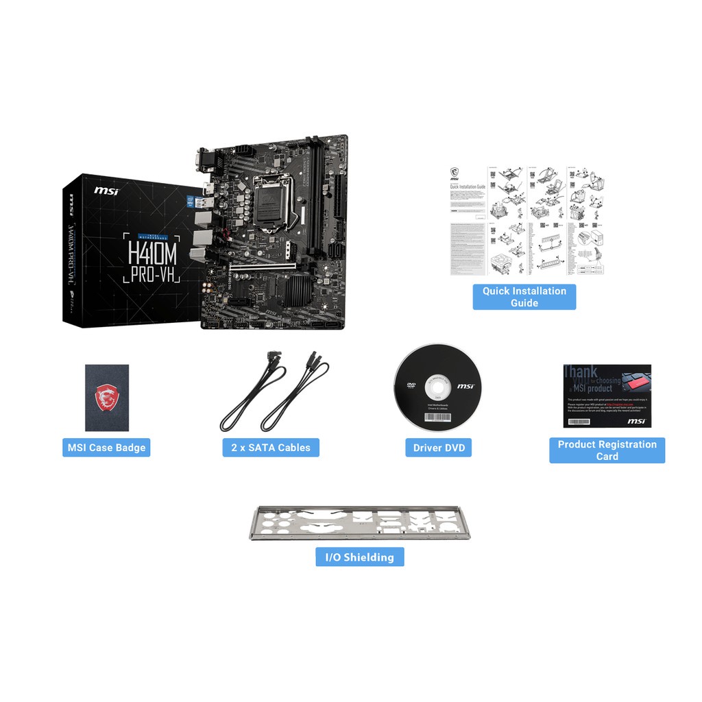 Bo Mạch Chủ Mainboard MSI H410M PRO-VH - Hàng Chính Hãng