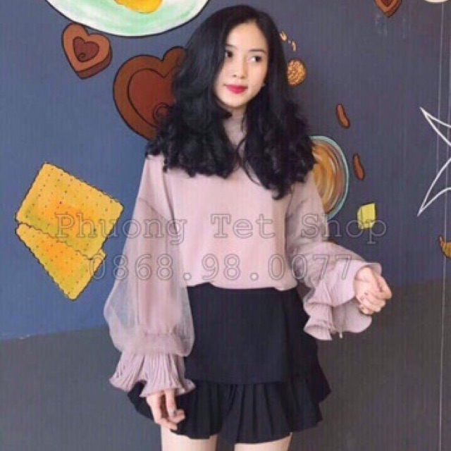 Áo ren tay bồng