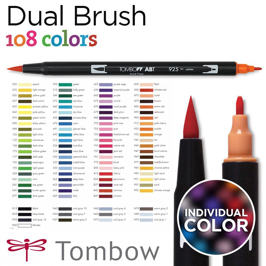 Set Full 108 bút Tombow ABT Dual Brush