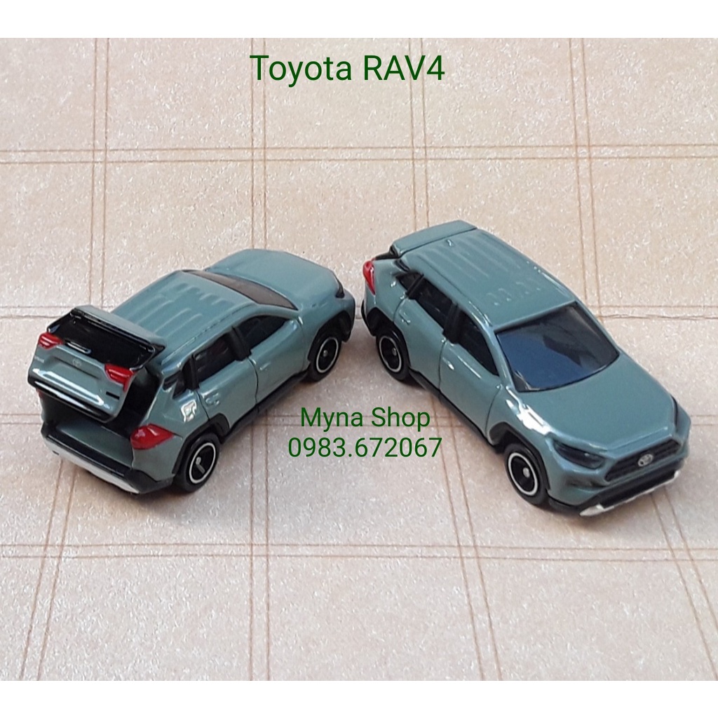 Đồ chơi mô hình tĩnh xe tomica không hộp, Toyota RAV4, mở được cốp sau