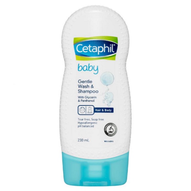 Sữa tắm gội dịu nhẹ không cay mắt Cetaphil Baby Gentle Wash and Shampoo