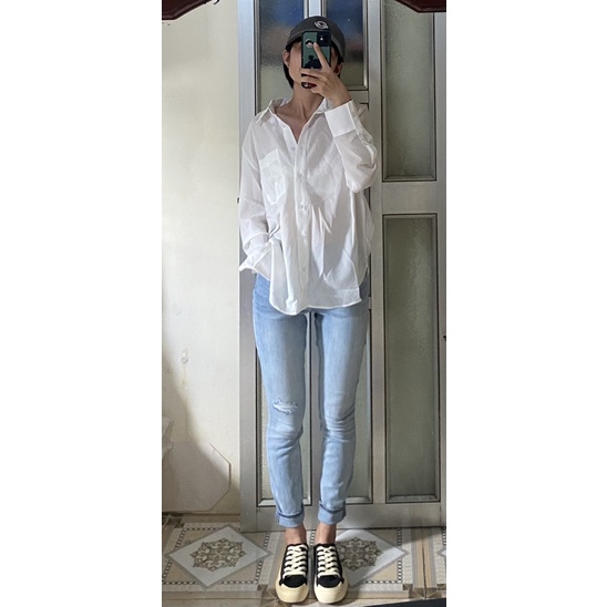 ÁO SƠ MI VOAN ZA TÚI BÊN XỊN XÒ