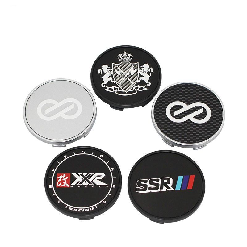 Set 4 nắp chụp mâm bánh xe ô tô cỡ 54/49mm trang trí xe ô tô tiện dụng