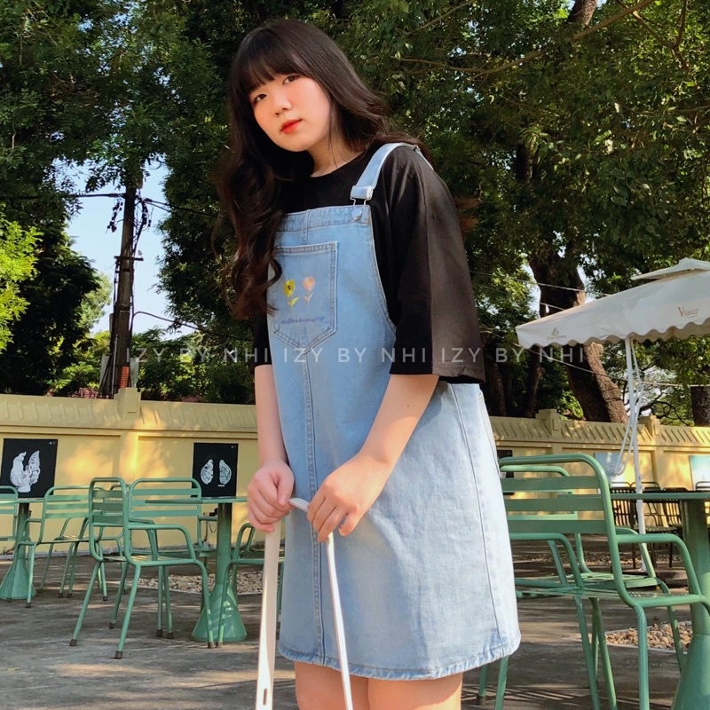 YẾM BÒ BIGSIZE XANH NHẠT HOẠ TIẾT THÊU - IZYBYNHI