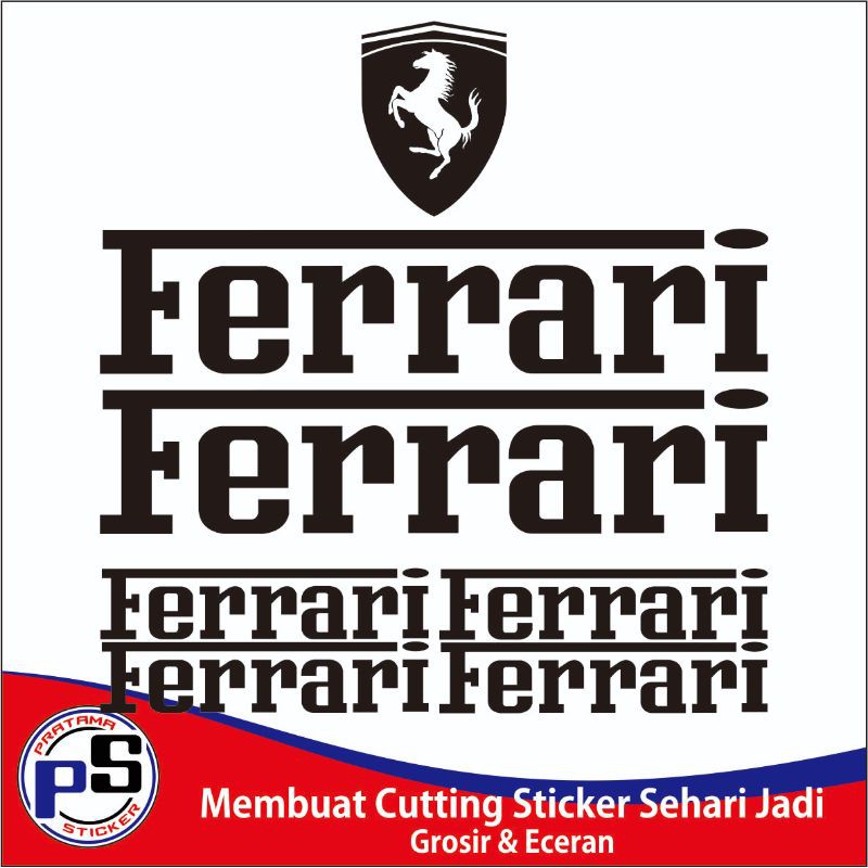 Ferrari Sticker Dán Trang Trí Xe Đạp Đẹp Mắt Cao Cấp