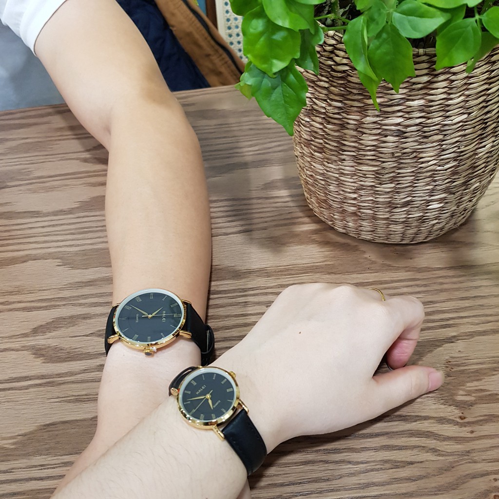 [FLASHSALE] Đồng Hồ Đôi Nam Nữ Dây Da Chính Hãng Halei - Tony Watch 68 - Có Video thật | BigBuy360 - bigbuy360.vn