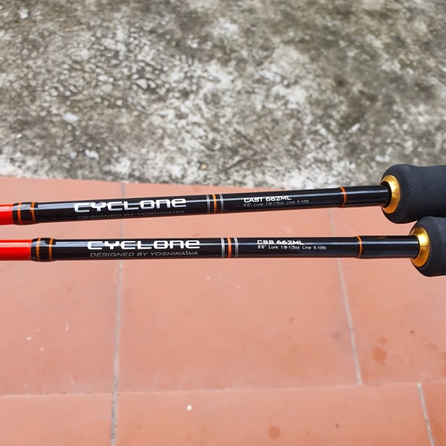 cần câu lure dài 1m98 yoshikawa cryclone cần khoẻ giá rẻ y hình