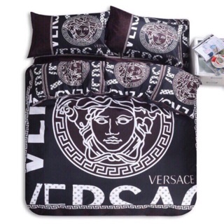 Set chăn ga gối cotton poly Versace