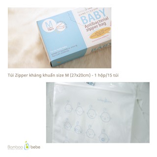 Túi Zipper kháng khuẩn Bamboo bebe