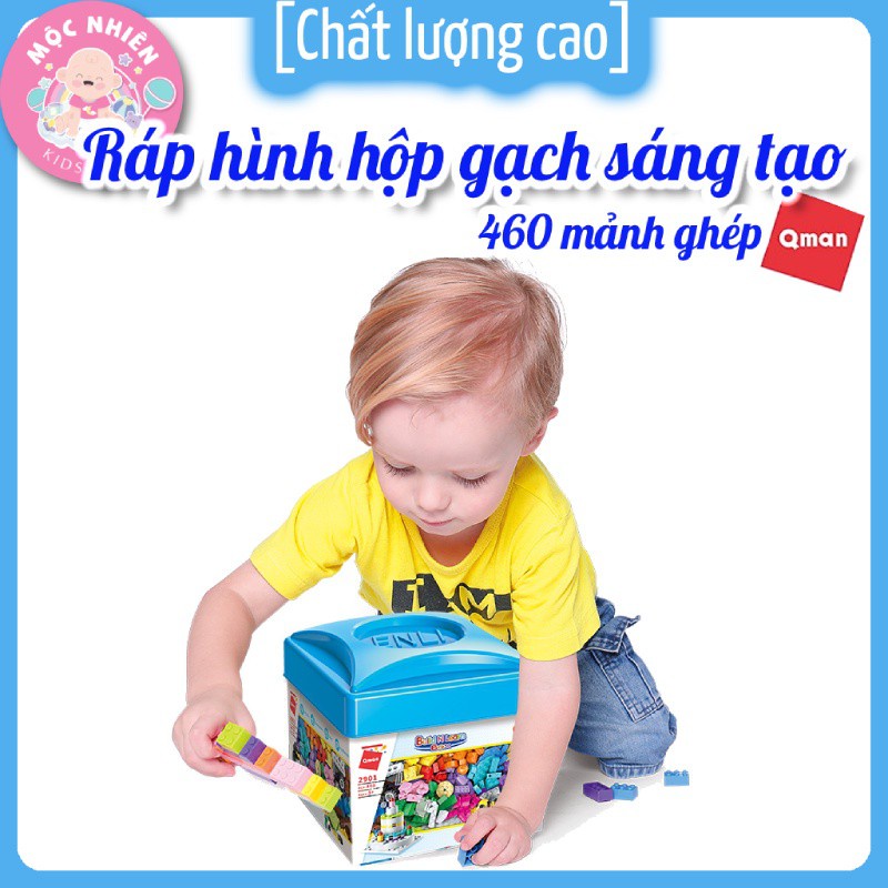 Đồ chơi lắp ráp, xếp hình Qman 2901 - Hộp gạch sáng tạo cơ bản